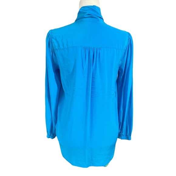 J. CREW Tie-neck blouse in Re-Imagined Silk size XS - Picture 14 of 15